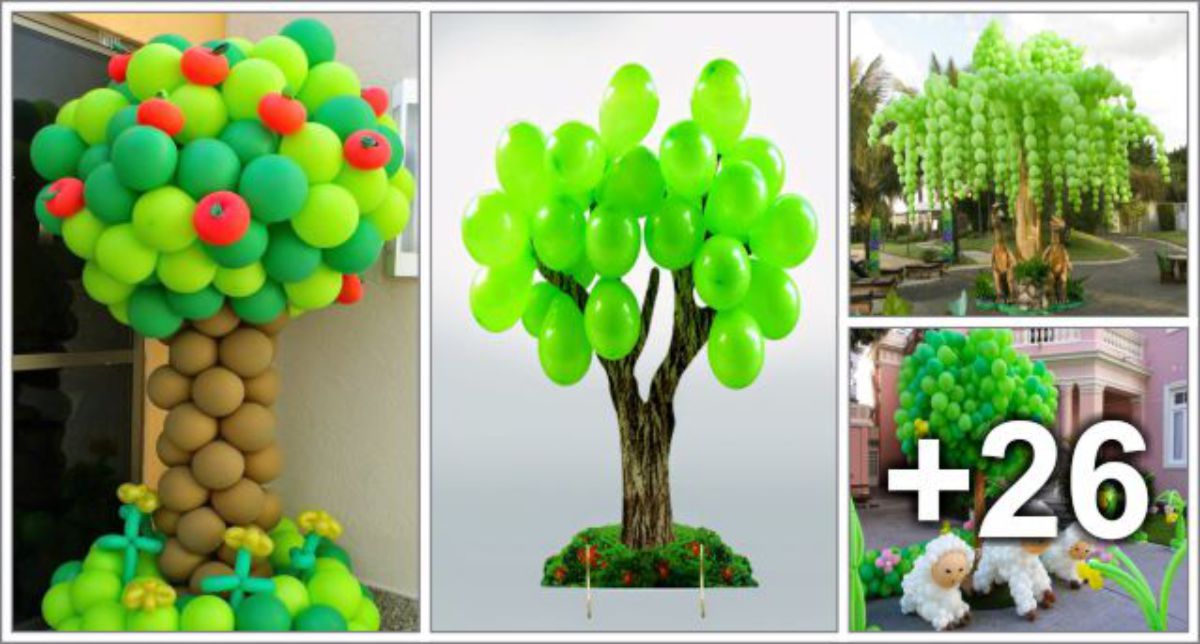 30 Ideias de Árvores com Balões para o Dia da Árvore